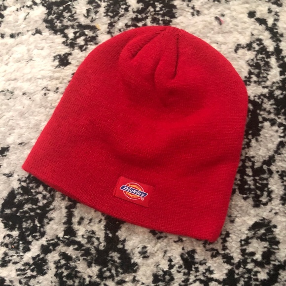 red dickies beanie